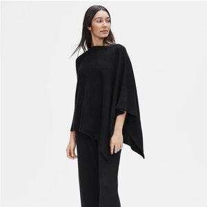 Eileen Fisher Midnight Poncho. O/S